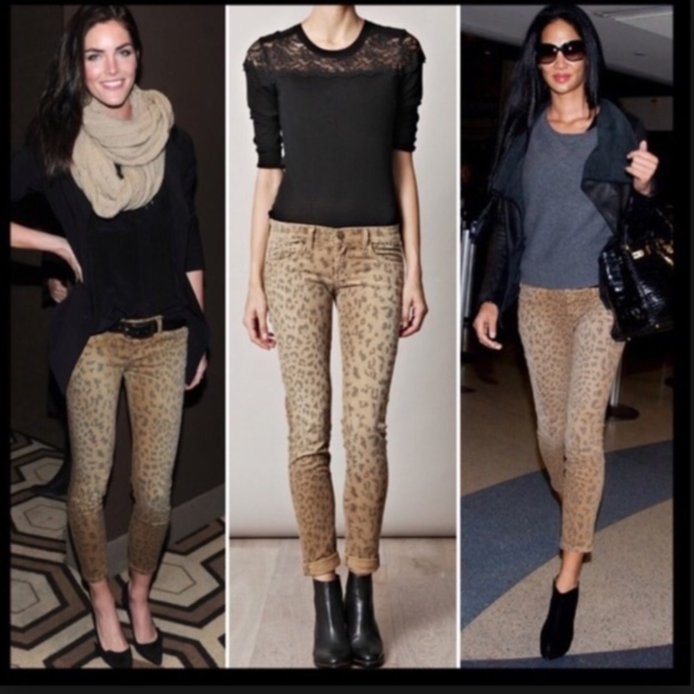 Current Elliott Leopard Jeans